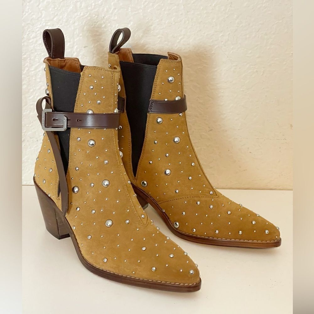 Zadig & Voltaire pointed toe boot Tyler Cecilia Dream Studded Suede. 39/8 New - Picture 16 of 16